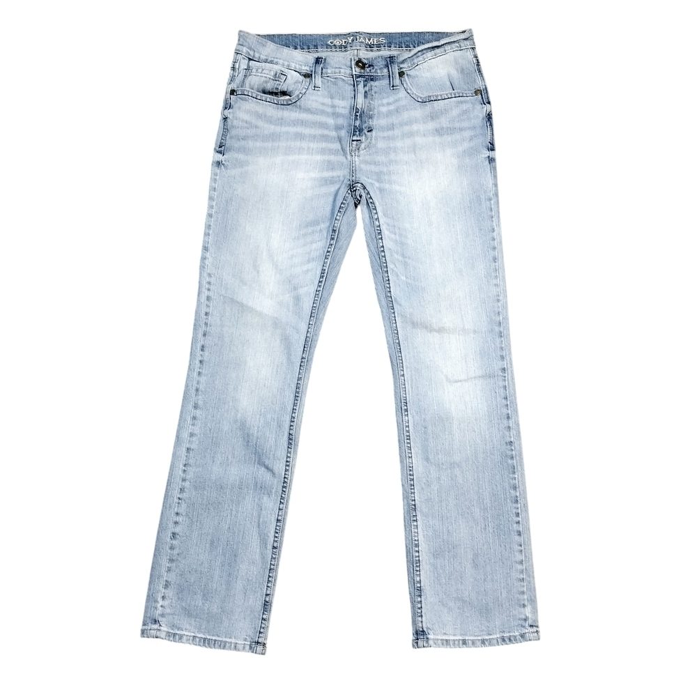 Cody James Western Light Wash Straight Leg Jeans 99% Cotton Size 34x32 - Picture 3 of 6